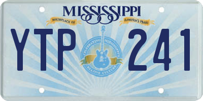 MS license plate YTP241