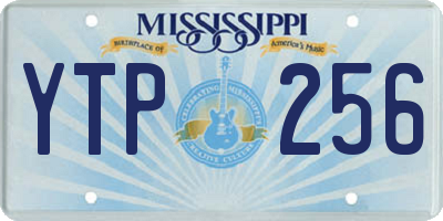 MS license plate YTP256