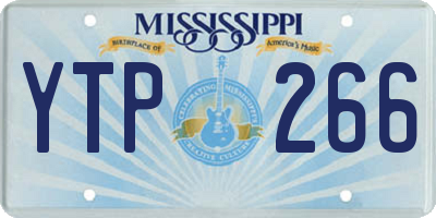 MS license plate YTP266