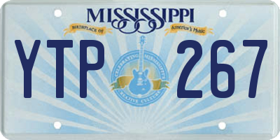 MS license plate YTP267