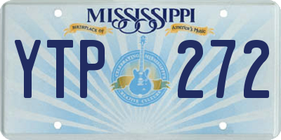 MS license plate YTP272