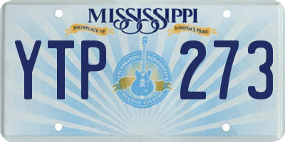 MS license plate YTP273