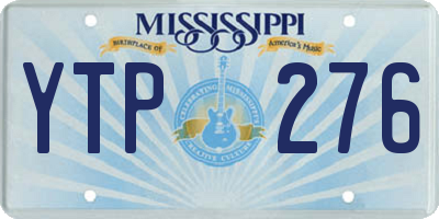 MS license plate YTP276