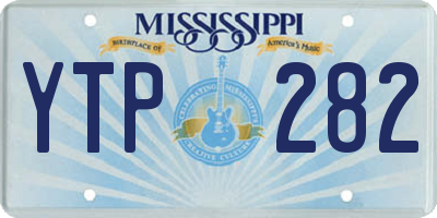 MS license plate YTP282