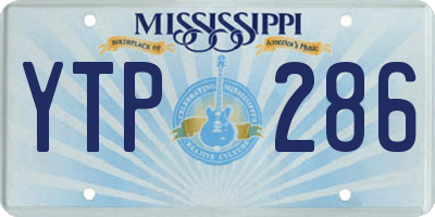MS license plate YTP286