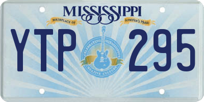 MS license plate YTP295