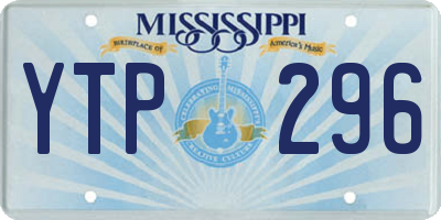 MS license plate YTP296