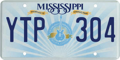 MS license plate YTP304