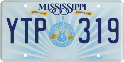 MS license plate YTP319