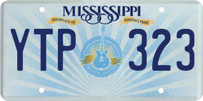MS license plate YTP323
