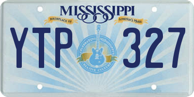 MS license plate YTP327
