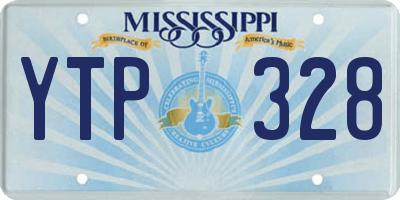 MS license plate YTP328