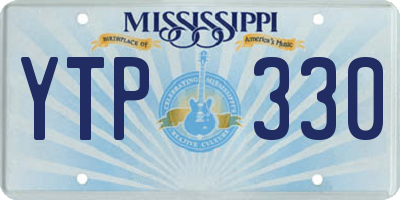 MS license plate YTP330