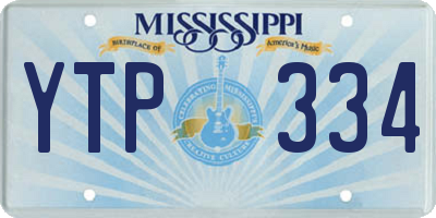 MS license plate YTP334