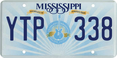 MS license plate YTP338