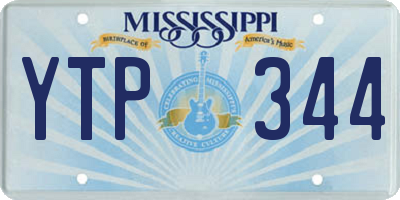 MS license plate YTP344