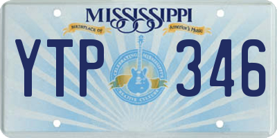 MS license plate YTP346