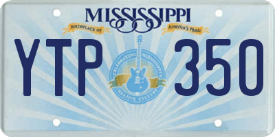 MS license plate YTP350
