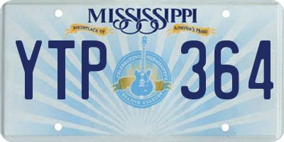 MS license plate YTP364