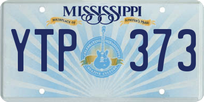 MS license plate YTP373