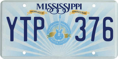 MS license plate YTP376