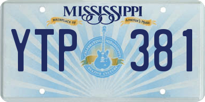 MS license plate YTP381