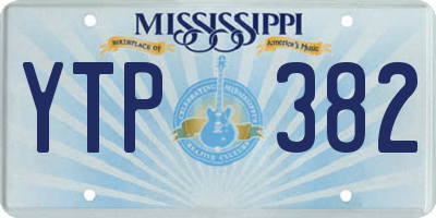 MS license plate YTP382