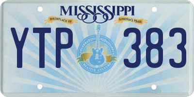 MS license plate YTP383