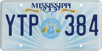 MS license plate YTP384