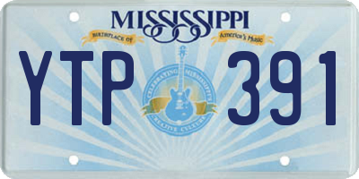 MS license plate YTP391