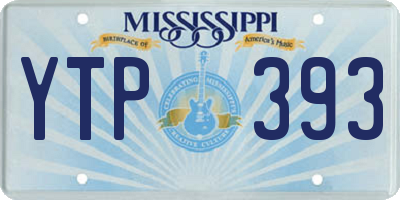 MS license plate YTP393