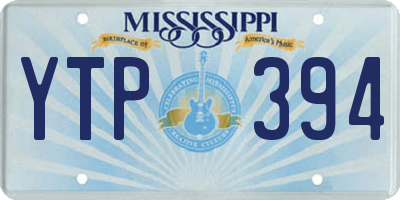 MS license plate YTP394
