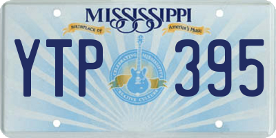 MS license plate YTP395