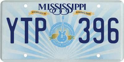 MS license plate YTP396