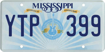 MS license plate YTP399