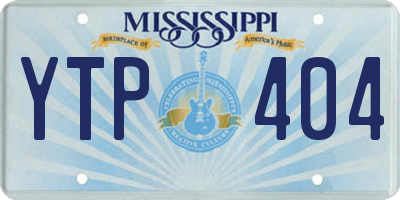 MS license plate YTP404