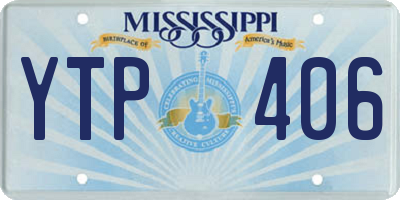 MS license plate YTP406