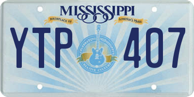 MS license plate YTP407