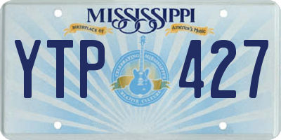 MS license plate YTP427