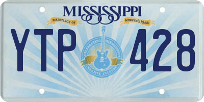 MS license plate YTP428