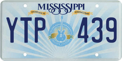 MS license plate YTP439
