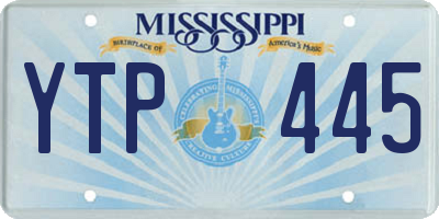 MS license plate YTP445