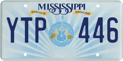MS license plate YTP446