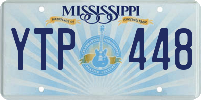 MS license plate YTP448