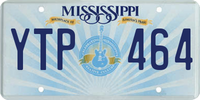 MS license plate YTP464