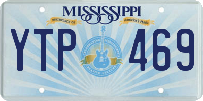 MS license plate YTP469