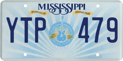 MS license plate YTP479