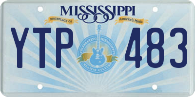 MS license plate YTP483