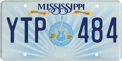 MS license plate YTP484