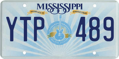 MS license plate YTP489